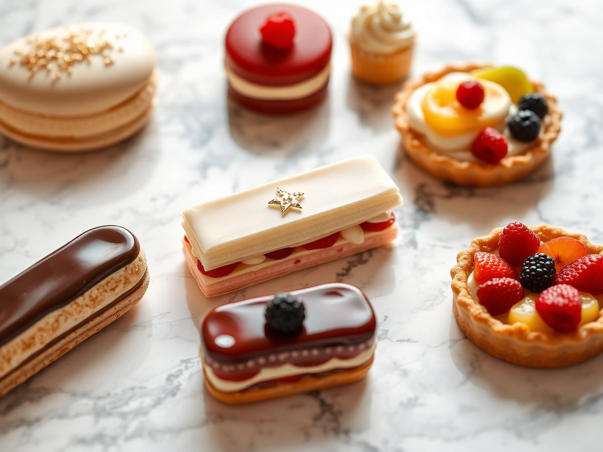 Assortiment de pâtisseries françaises
